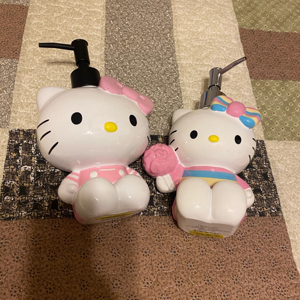 FIRST OFFER GETS IT Hello Kitty Set of 2 Soap Dispensers